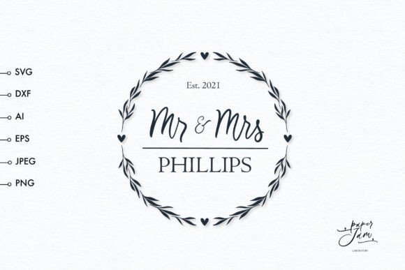 Download Wedding Monogram Frame Svg - Premium Bundle