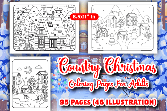 Download Country Christmas Coloring Pages - Coloring page Collection