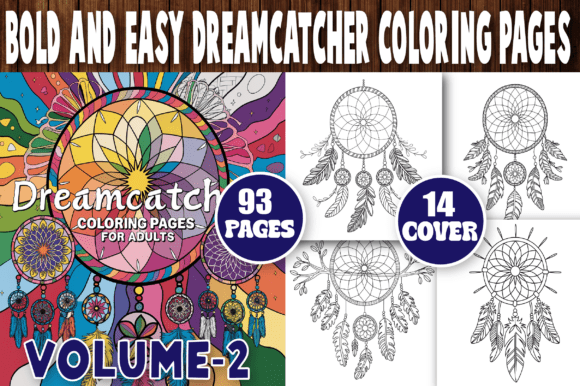 Download Bold and Easy Dreamcatcher Coloring Page - Coloring page Collection