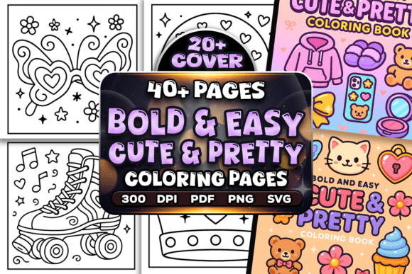 Download Easy Cute and Pretty Coloring Pages - Coloring page Collection
