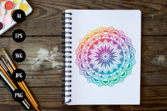Download Gradient Mandala Circular Pattern - Circular Collection