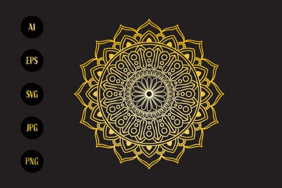 Download Golden Mandala Circular Pattern - Circular Collection