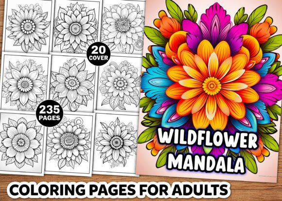 Download Wildflower Mandala Coloring Pages - Coloring page Collection