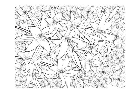 Download Floral Coloring Page Book for Adults - Coloring page Collection
