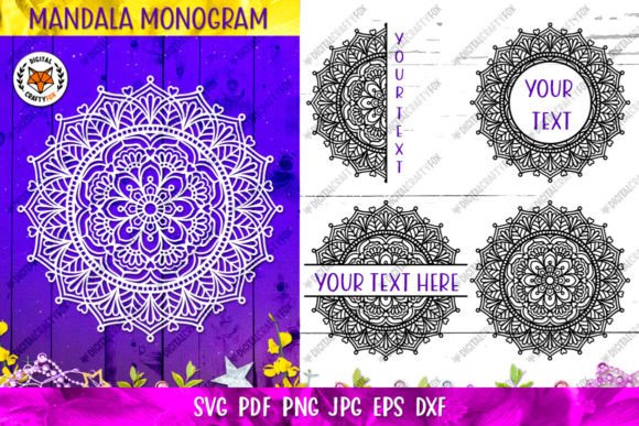 Download Mandala Monogram SVG, Zentangle SVG - Monogram Collection